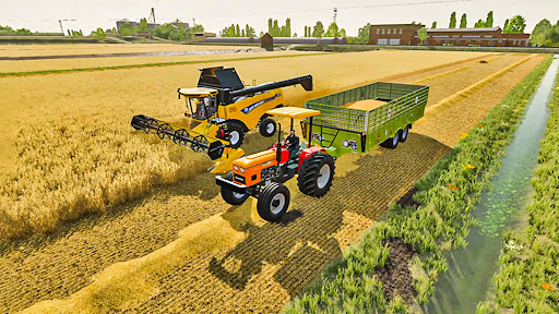 US Tractor Farming Tractor 3D