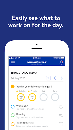 Screenshot of Workout Anytime Go