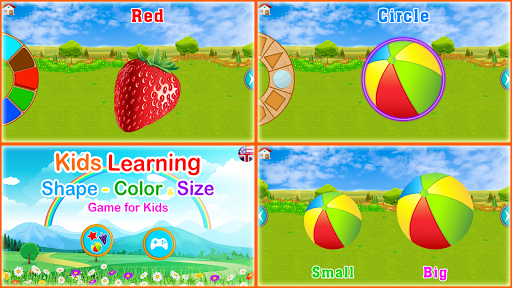 Android application Baby Games: Shape Color & Size screenshort
