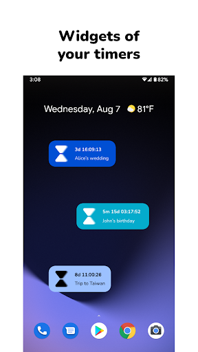Screenshot of Time Until - Countdown timers