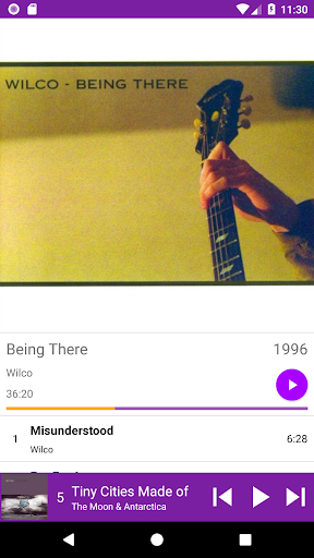 Album Player Screen 2