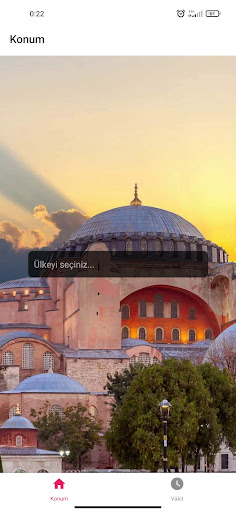 Android application Ezan Vakti screenshort