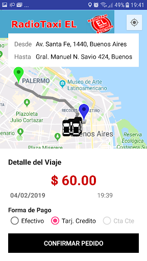 RadioTaxi EL Screen 3