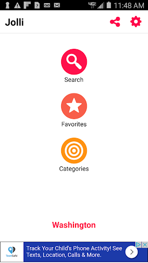 Android application Jolli Events Tracking App screenshort