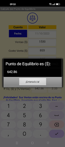 Punto de Equilibrio Screen 3