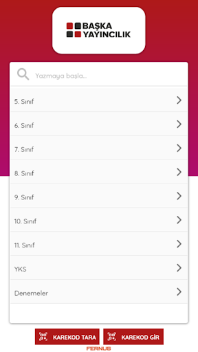 Android application Başka Video Çözüm screenshort