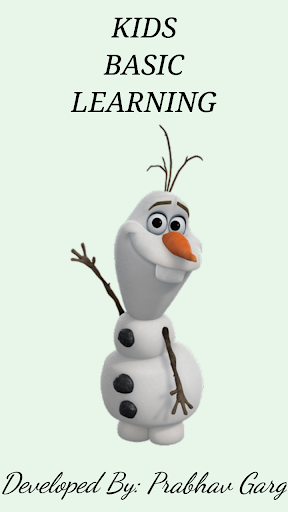 Android application Kids Basic Learning screenshort