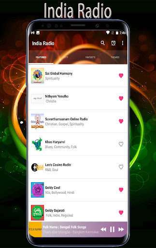 Android application India Radio screenshort