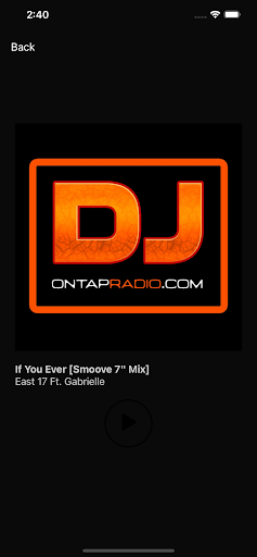 DJOnTapRadio.COM Screen 2