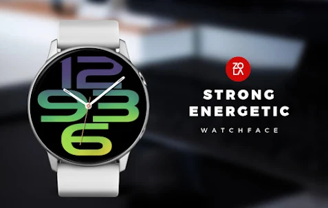 Strong Energetic Watch Face