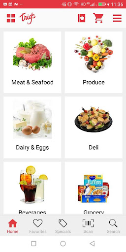 Android application Trigs Market screenshort