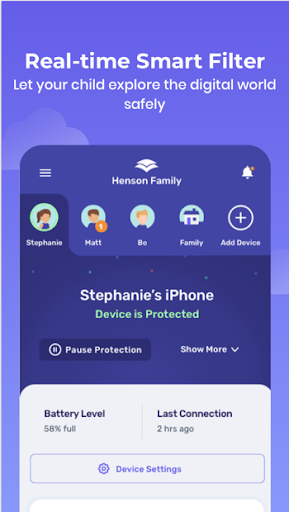 Android application Canopy - Parental Control App screenshort