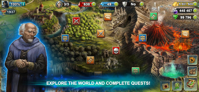 Blood of Titans: Quest & Battle Fantasy ccg  APK screenshots 8
