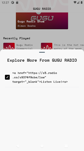 GUGU RADIO App Screen 3