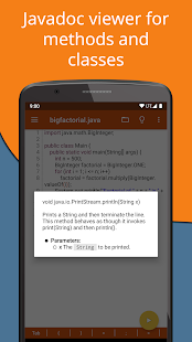 Jvdroid Pro - IDE for Java Bildschirmfoto