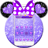 Purple Twinkle Minny Bow Theme icon