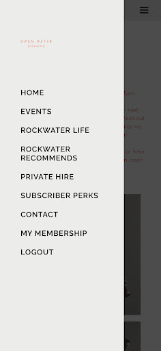 Open Water Subscription Screen 2