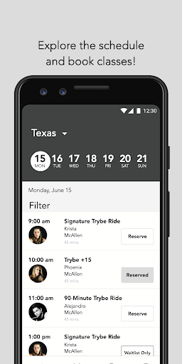 TRYBE Indoor Cycling Screen 3