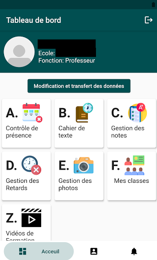 Android application SchoolLead Ecole screenshort