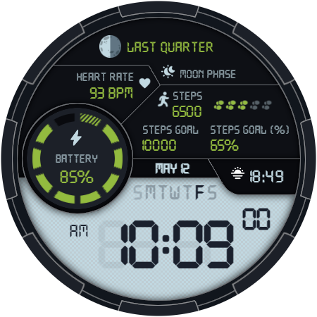 DS D008 - Digital watch face screenshot 7