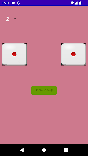 Rolling Dice Screen 2
