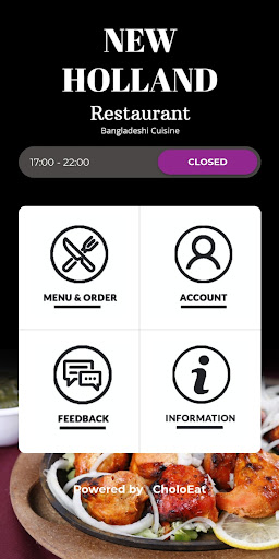 Android application New Holland Restaurant screenshort