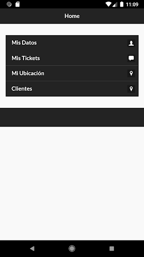 Android application Geo Sistemas Personal Tecnico screenshort