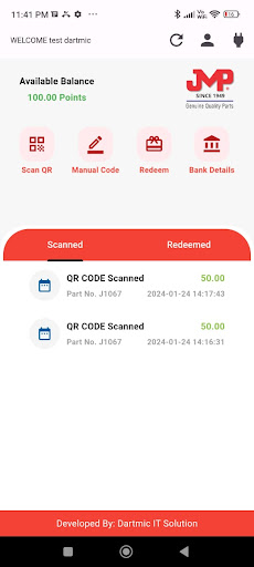 JMP Loyalty Program Screen 3