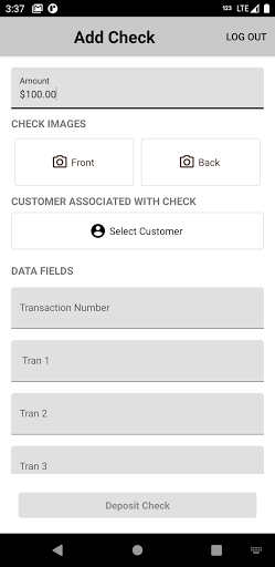 WCB Mobile Deposit Screen 3