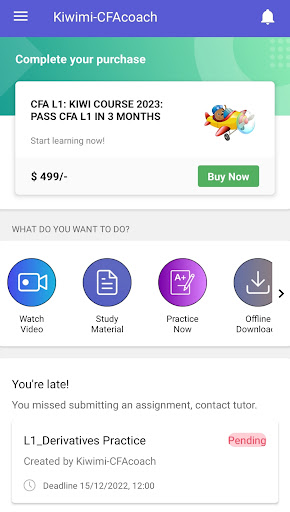 Android application Kiwimi-CFAcoach screenshort