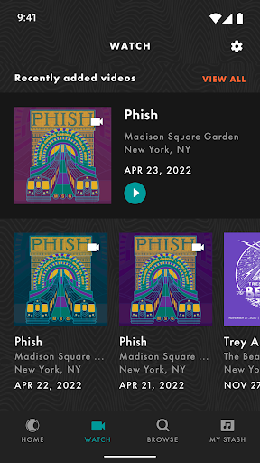 LivePhish Screen 3