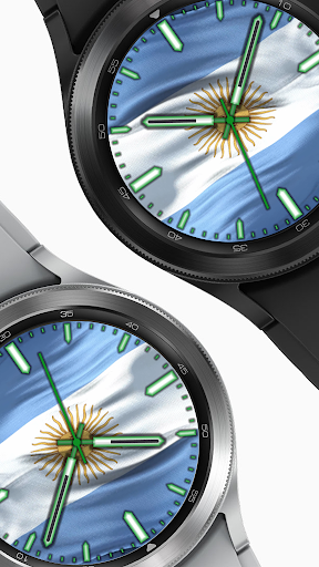 Android application Argentina Flag Watch Face screenshort