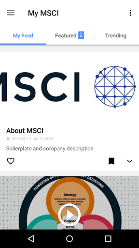 My MSCI Screen 2