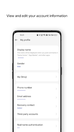 Screenshot of OnePlus Account