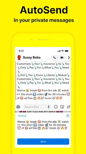 AutoSend: Auto Paste Keyboard Screen 3