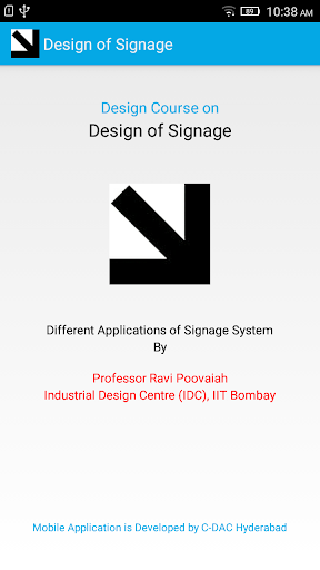 Android application Design of Signage screenshort