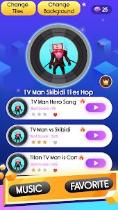 TV Man Skibidi Tiles Hop