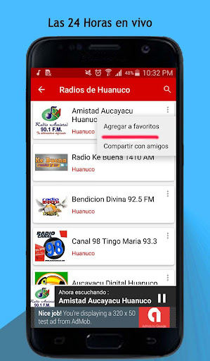 Android application Radios de Huanuco screenshort