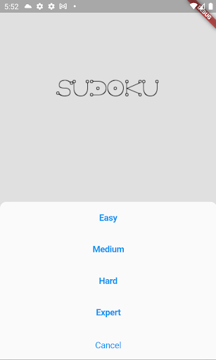 Android application Sudoku screenshort