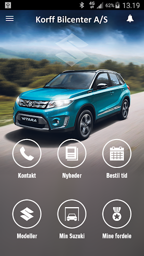 Android application Korff Bilcenter screenshort