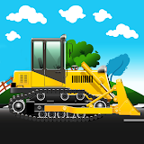Puzzles tractor farming icon