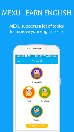 Android application Mexu Learn English TFlat screenshort