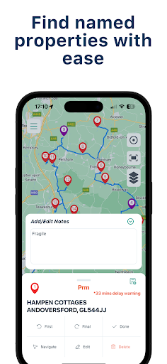 Android application Delm8 Route Planner & Maps UK screenshort