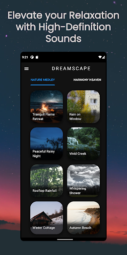 Android application DreamScape - Relaxing Sounds screenshort