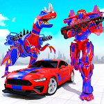 Cover Image of Download Flying Dino Transform Robot: Dinosaur Robot Games 9 APK