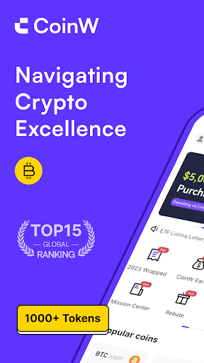 Android application CoinW- Buy Crypto BTC ETH DOGE screenshort