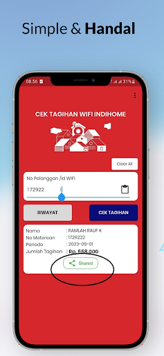 Cek & Catat Tagihan Indihome Screen 3