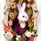 Aliceシリーズ☆　White Rabbit　ライブ壁紙 icon