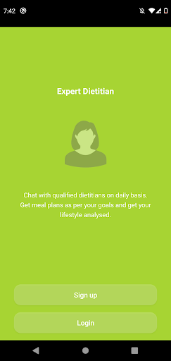 Android application Wise Nutrition screenshort