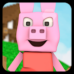 Cover Image of ダウンロード Peppa Pig Minecraft Game Mod  APK